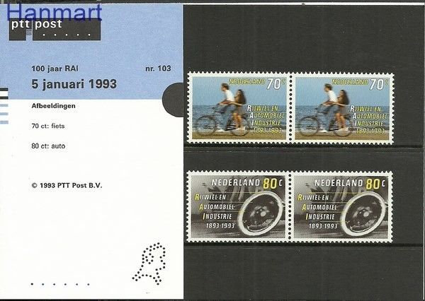 Znaczek Holandia 1993 Mi 1460-1461 Czyste **