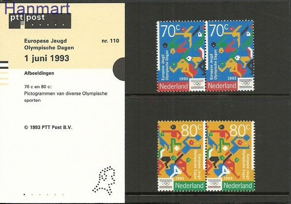 Znaczek Holandia 1993 Mi 1479-1480 Czyste **