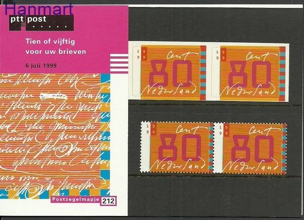 Znaczek Holandia 1999 Mi 1731-1732 Czyste **