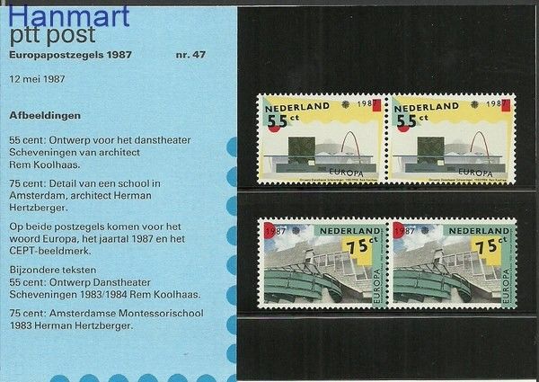 Znaczek Holandia 1987 Mi 1318-1319 Czyste **