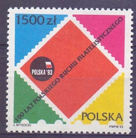 Znaczek Polska 1993 Mi 3425 Fi 3277 Czyste **