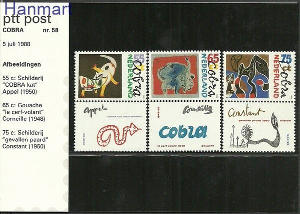 Znaczek Holandia 1988 Mi zf 1347-1349 Czyste **