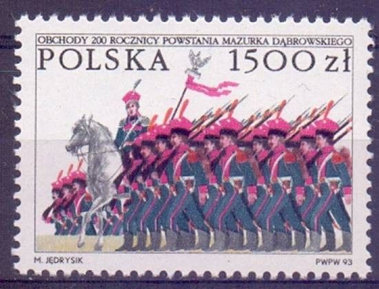 Znaczek Polska 1993 Mi 3464 Fi 3316 Czyste **