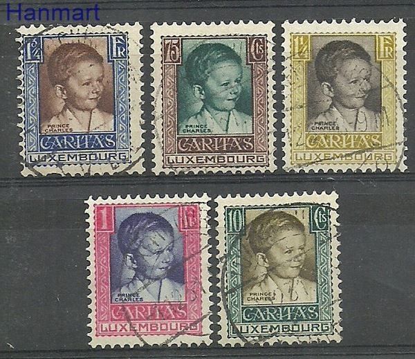 Znaczek Luksemburg 1930 Mi 227-231 Stemplowane