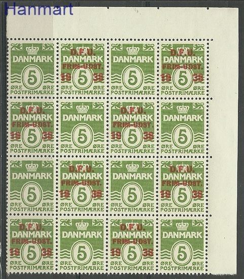 Znaczek Dania 1938 Mi 243 Czyste **