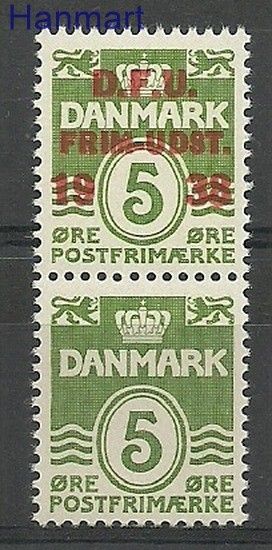 Znaczek Dania 1938 Mi 243 Czyste **