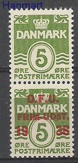 Znaczek Dania 1938 Mi 243 Czyste **