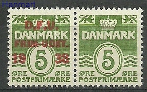 Znaczek Dania 1938 Mi 243 Czyste **