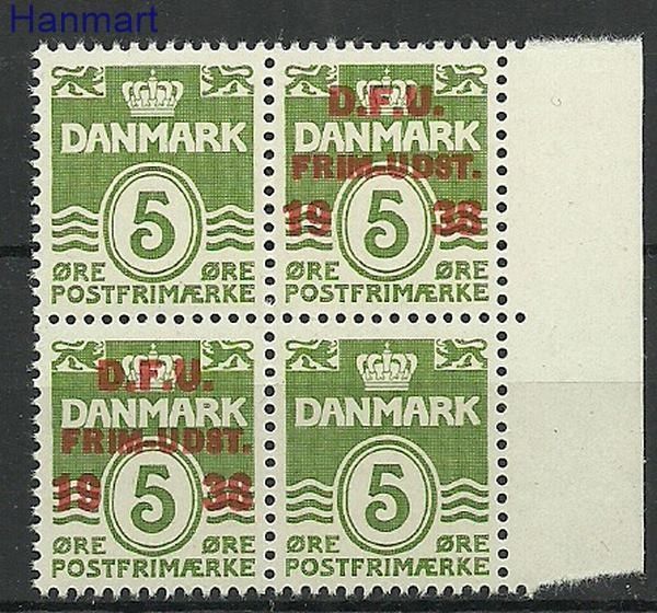 Znaczek Dania 1938 Mi 243 Czyste **