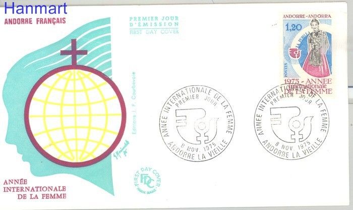 Znaczek Andora Francuska 1975 Mi 271 FDC