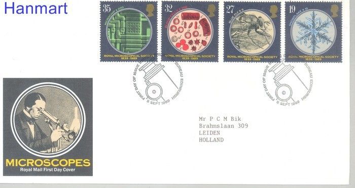 Znaczek Wielka Brytania 1989 Mi 1218-1221 FDC