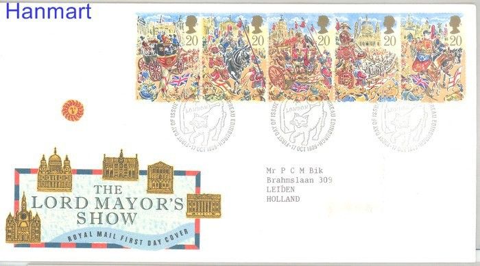 Znaczek Wielka Brytania 1989 Mi 1230-1234 FDC