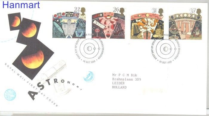 Znaczek Wielka Brytania 1990 Mi 1296-1299 FDC