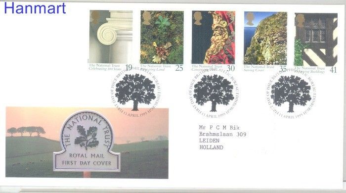 Znaczek Wielka Brytania 1995 Mi 1564-1568 FDC