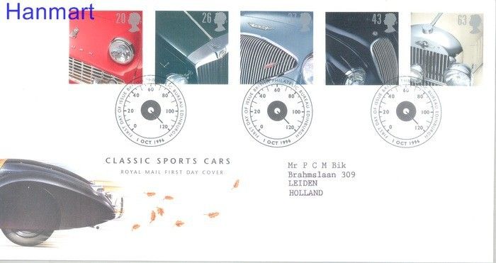 Znaczek Wielka Brytania 1996 Mi 1657-1661 FDC