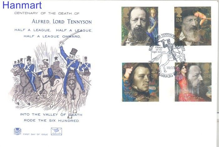 Znaczek Wielka Brytania 1992 Mi 1392-1395 FDC