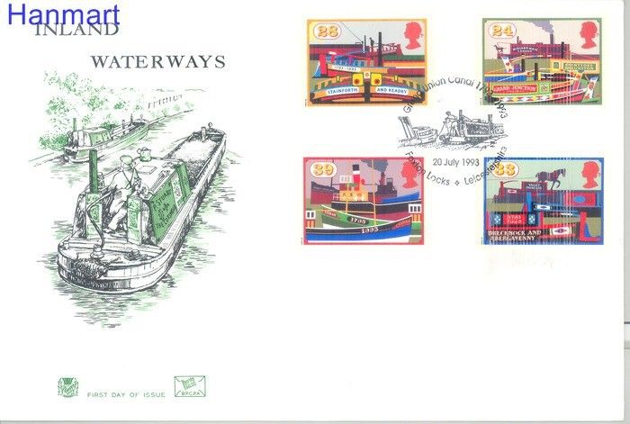 Znaczek Wielka Brytania 1993 Mi 1459-1462 FDC