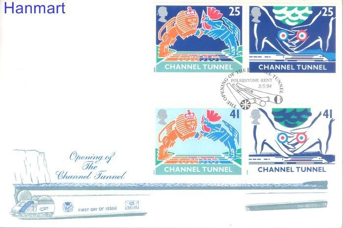 Znaczek Wielka Brytania 1994 Mi 1513-1516 FDC