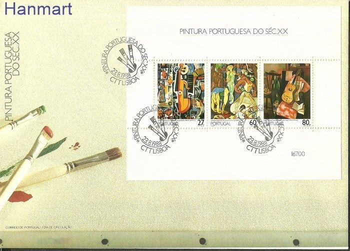 Znaczek Portugalia 1988 Mi bl59 FDC