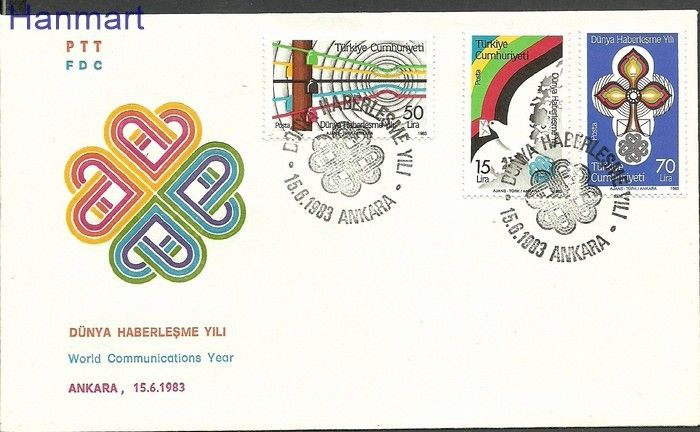 Znaczek Turcja 1983 Mi 2645-2647 FDC