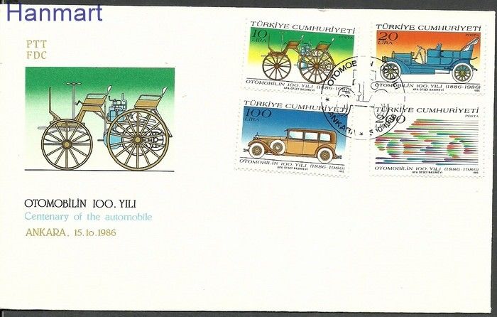 Znaczek Turcja 1986 Mi 2755-2758 FDC