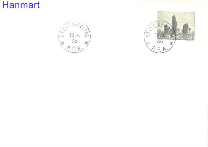 Znaczek Szwecja 1966 Mi 552x FDC