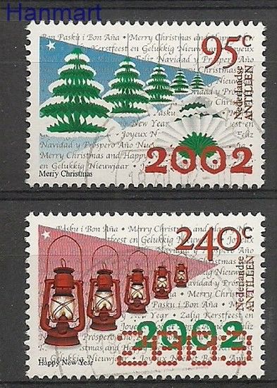 Antyle Holenderskie 2002 Mi 1163-1164 Stemplowane