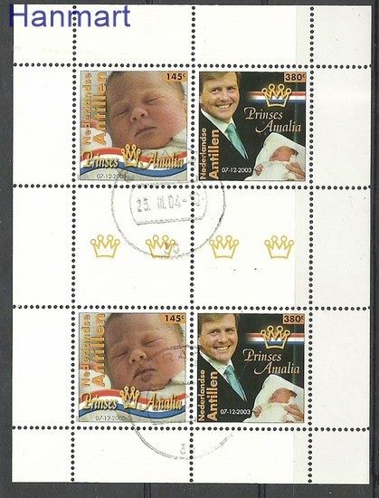 Znaczek Antyle Holenderskie 2004 Mi ark1262-1263 Stemplowane