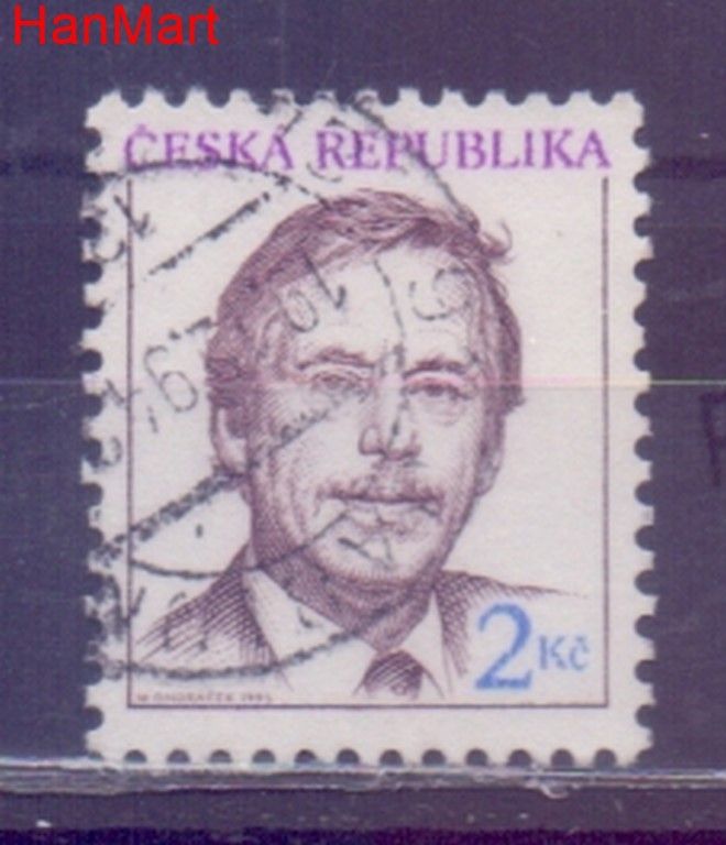 Znaczek Czechy 1993 Mi mpl3f Stemplowane