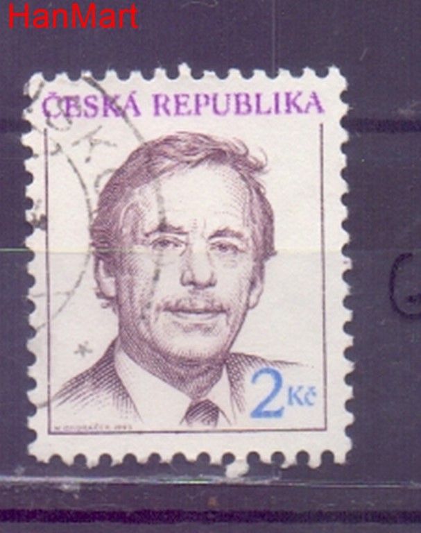 Znaczek Czechy 1993 Mi mpl3g Stemplowane