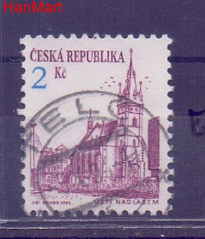 Znaczek Czechy 1993 Mi mpl13e Stemplowane