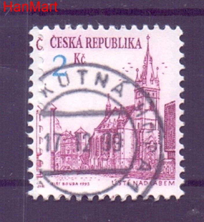Znaczek Czechy 1993 Mi mpl13i Stemplowane
