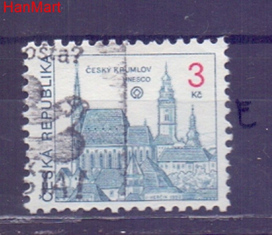 Znaczek Czechy 1993 Mi mpl14e Stemplowane