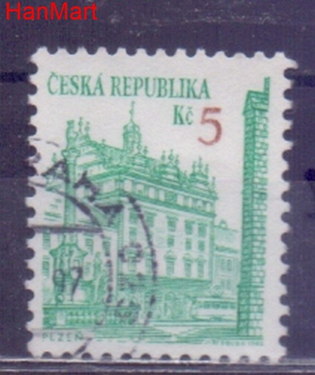 Znaczek Czechy 1993 Mi mpl15d Stemplowane