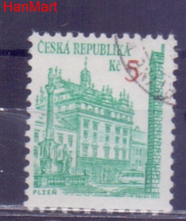 Znaczek Czechy 1993 Mi mpl15g Stemplowane