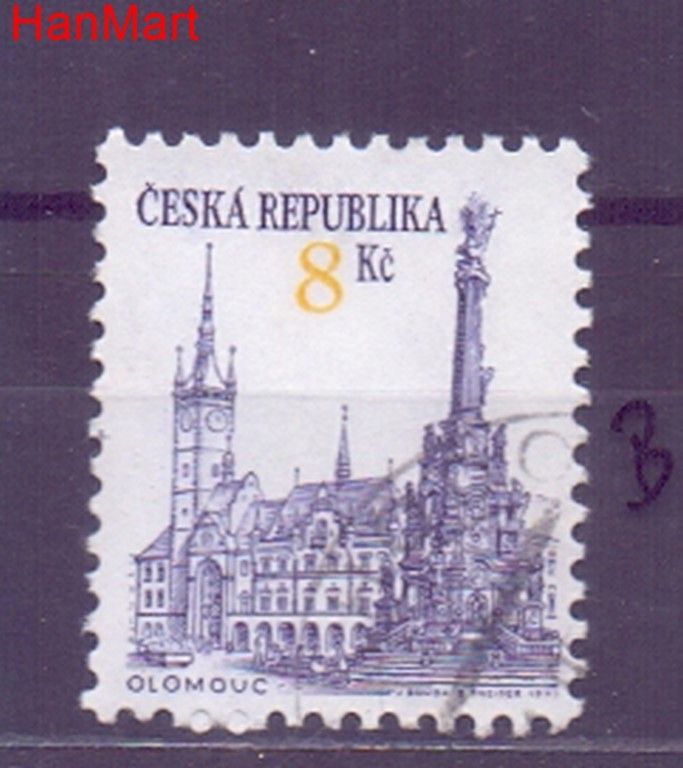 Znaczek Czechy 1993 Mi mpl16b Stemplowane