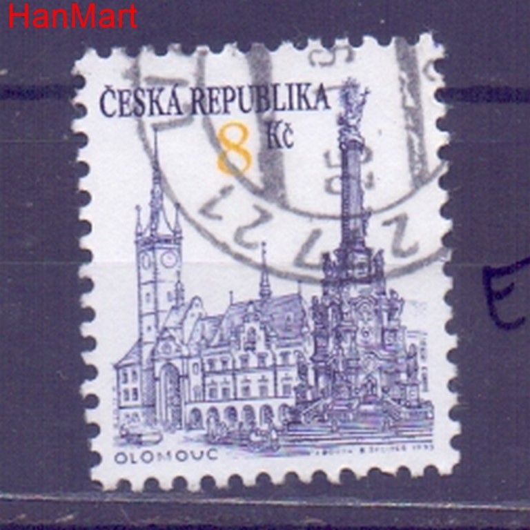 Znaczek Czechy 1993 Mi mpl16e Stemplowane