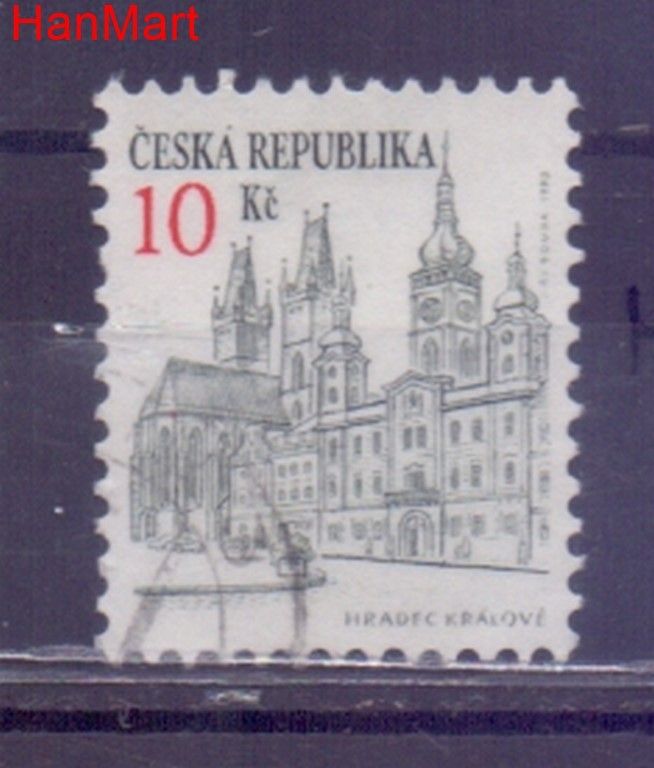 Znaczek Czechy 1993 Mi mpl17h Stemplowane