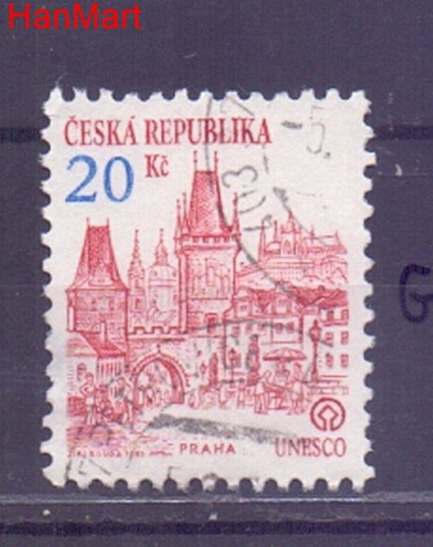Znaczek Czechy 1993 Mi mpl18g Stemplowane