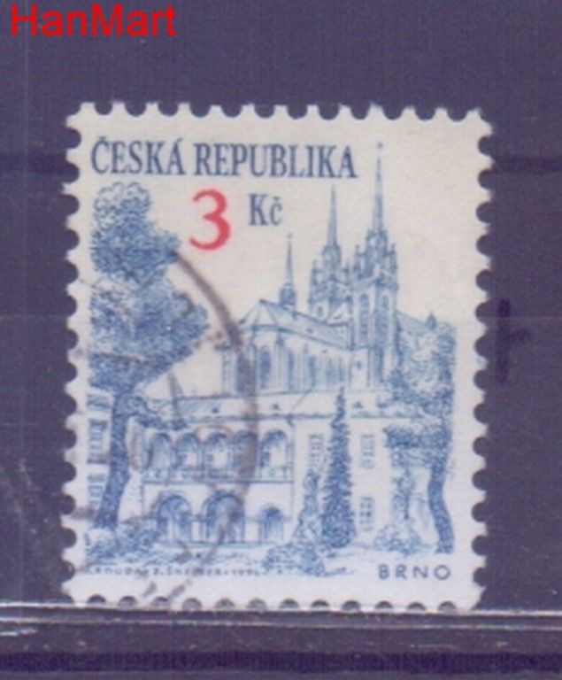 Znaczek Czechy 1994 Mi mpl35i Stemplowane