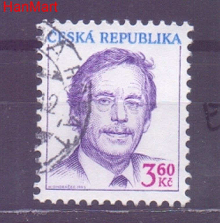Znaczek Czechy 1995 Mi mpl70e Stemplowane