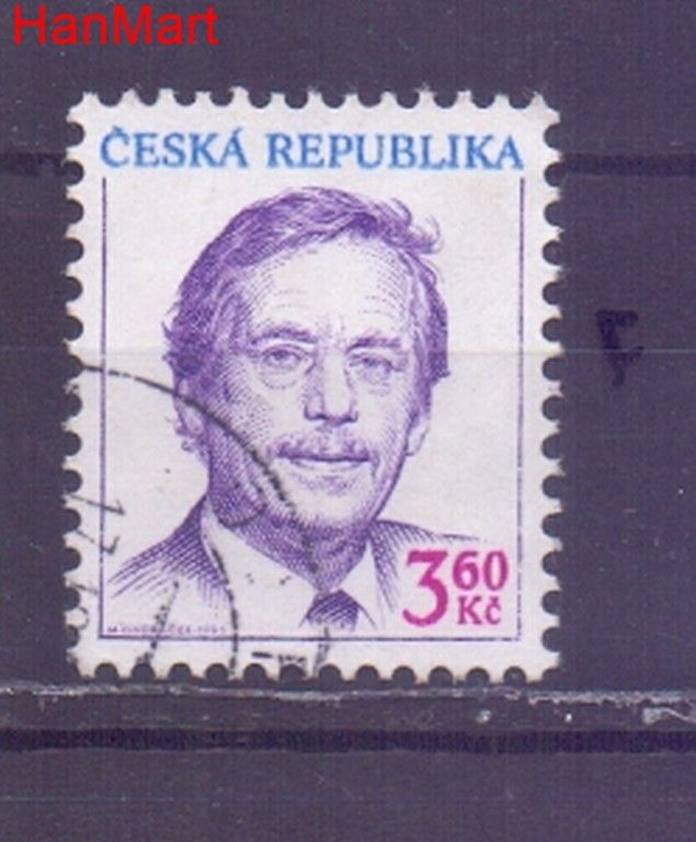 Znaczek Czechy 1995 Mi mpl70f Stemplowane