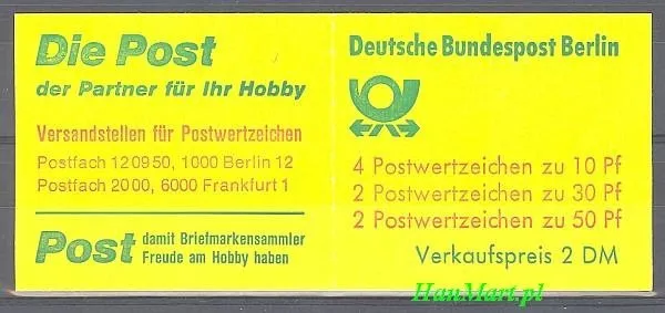 Znaczek Berlin Niemcy 1977 Czyste **