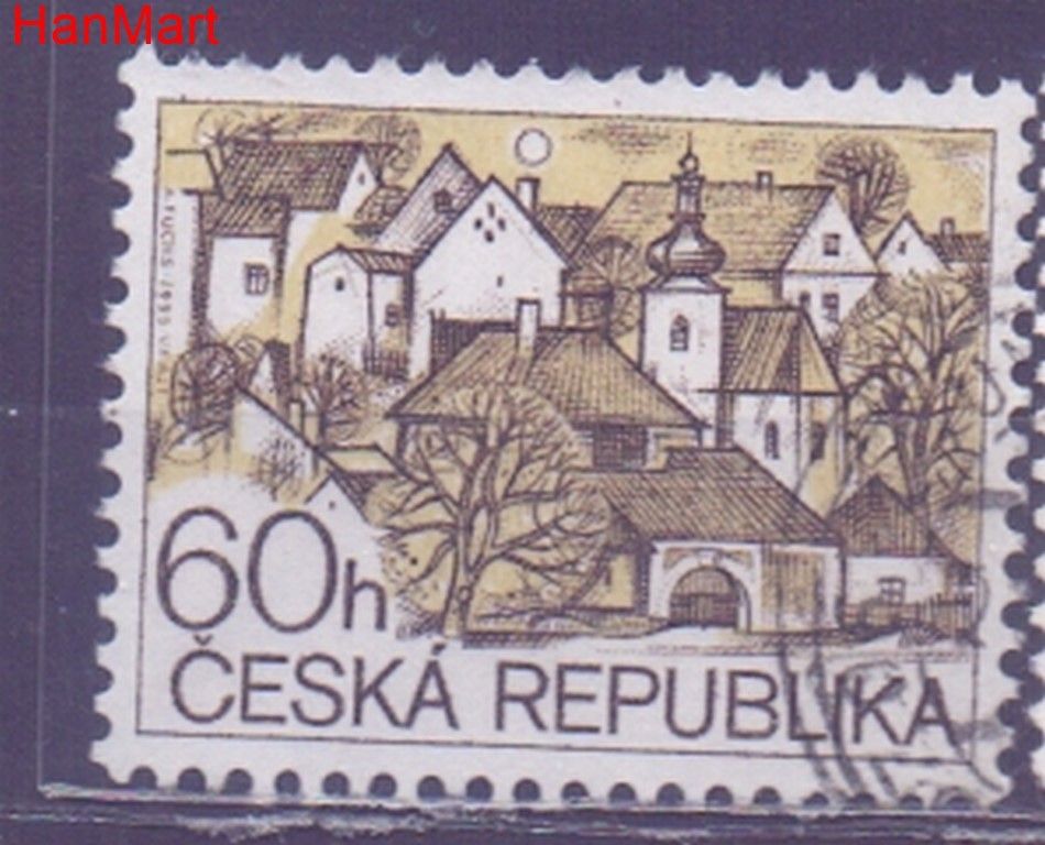 Znaczek Czechy 1995 Mi mpl72b Stemplowane