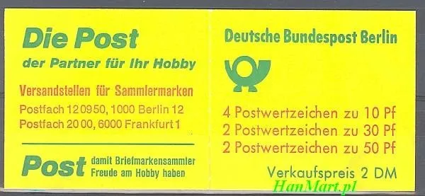 Znaczek Berlin Niemcy 1977 Czyste **