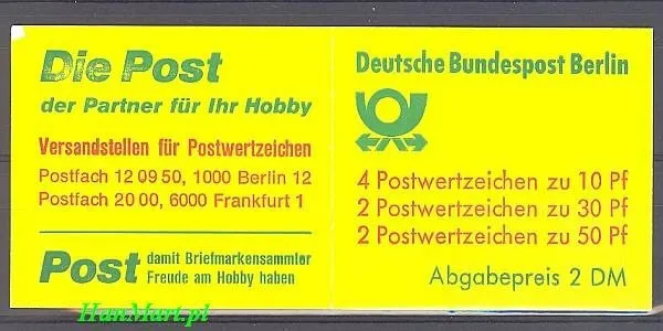 Znaczek Berlin Niemcy 1980 Czyste **