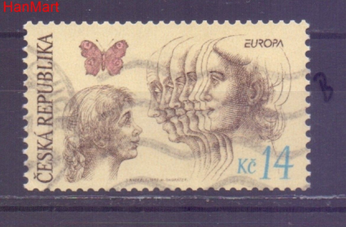 Znaczek Czechy 1995 Mi mpl77b Stemplowane