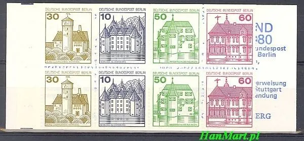 Znaczek Berlin Niemcy 1980 Czyste **