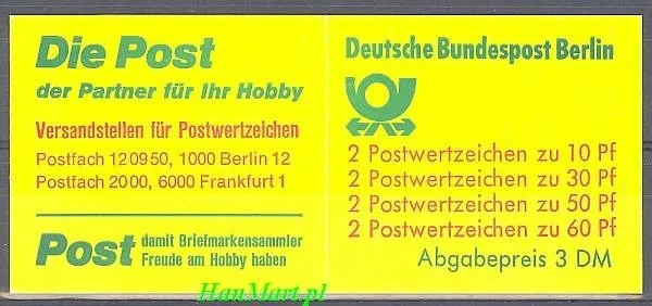 Znaczek Berlin Niemcy 1980 Czyste **