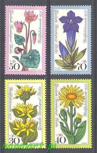 Znaczek Berlin Niemcy 1975 Mi 510-513 Czyste **